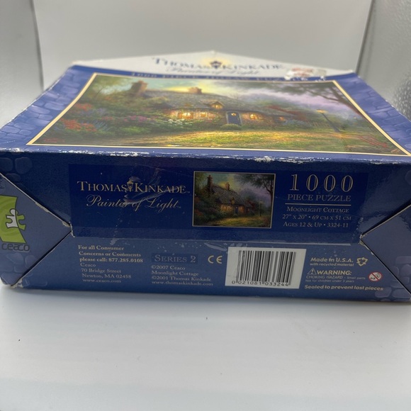 Thomas Kinkade 1000 Piece Jigsaw Puzzle Vintage Rare Complete Family Fun Artist - Picture 12 of 13